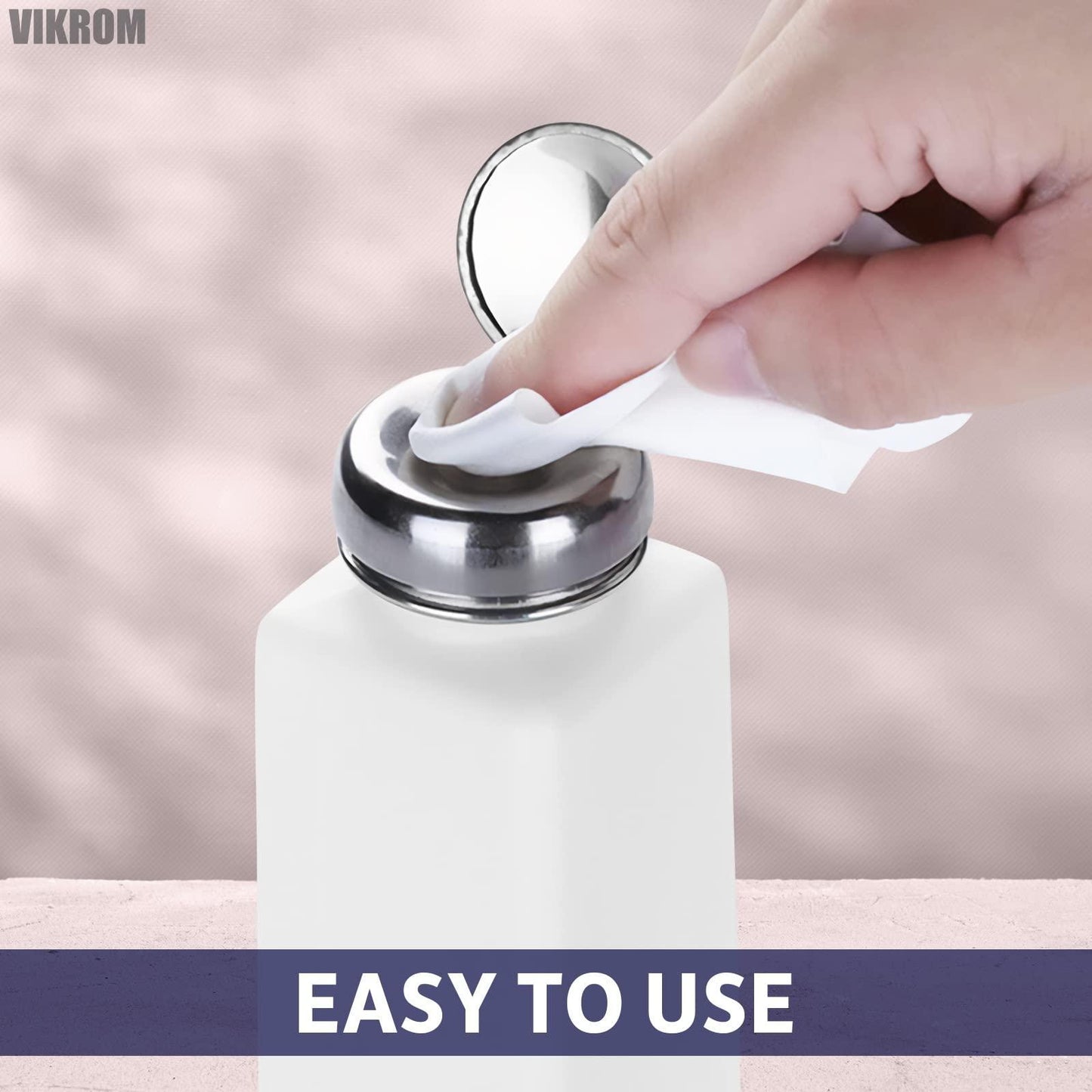 You can fill the bottle with the liquid you need, press the dispenser and the liquid will dispense quickly and fully.