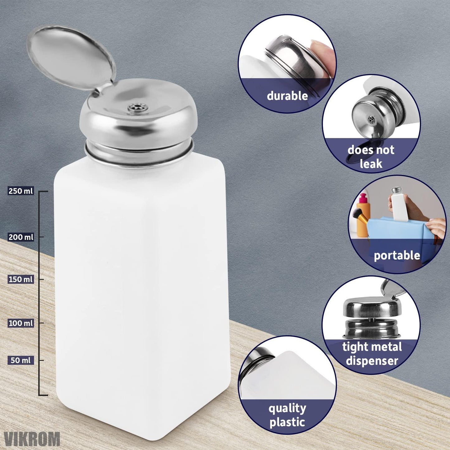 These push-down dispenser pump bottles will become an essential tool for your home!