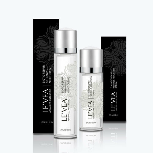 LE'VEA Age Perfect: Night Repair Cream + Vitamin C+ Serum