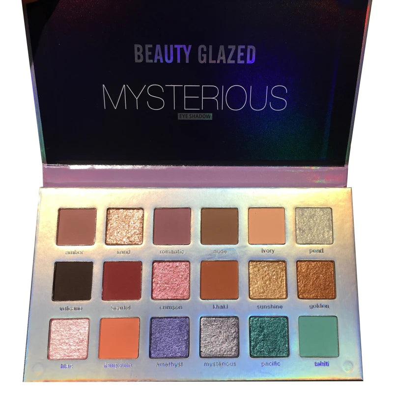Beautiful 18 full-neutral Warm color palettes eye shadow