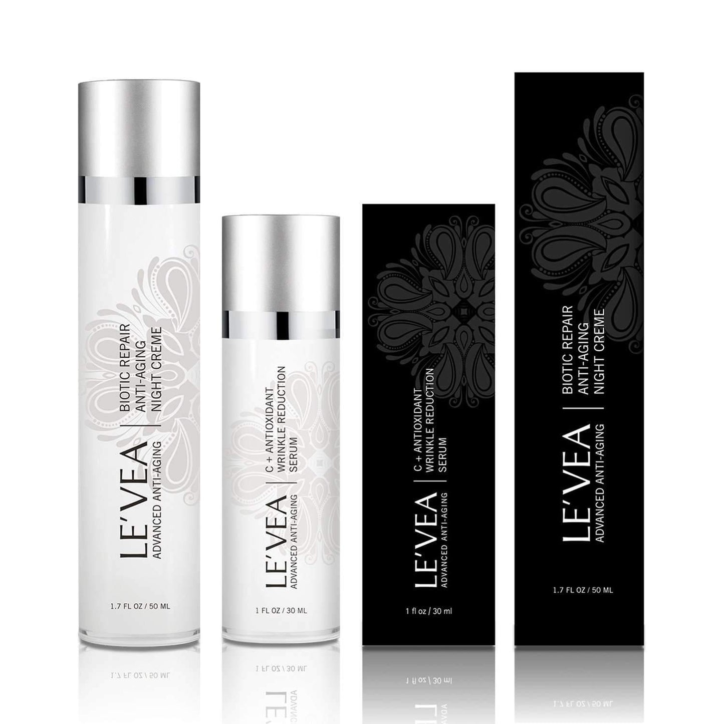 LE'VEA Age Perfect: Night Repair Cream + Vitamin C+ Serum