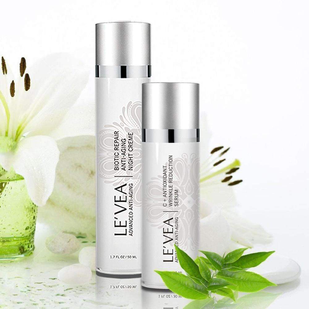 LE'VEA Age Perfect: Night Repair Cream + Vitamin C+ Serum