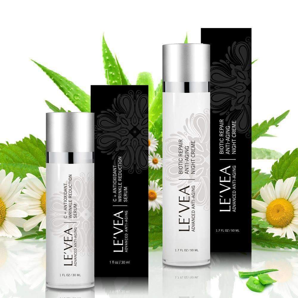 LE'VEA Age Perfect: Night Repair Cream + Vitamin C+ Serum
