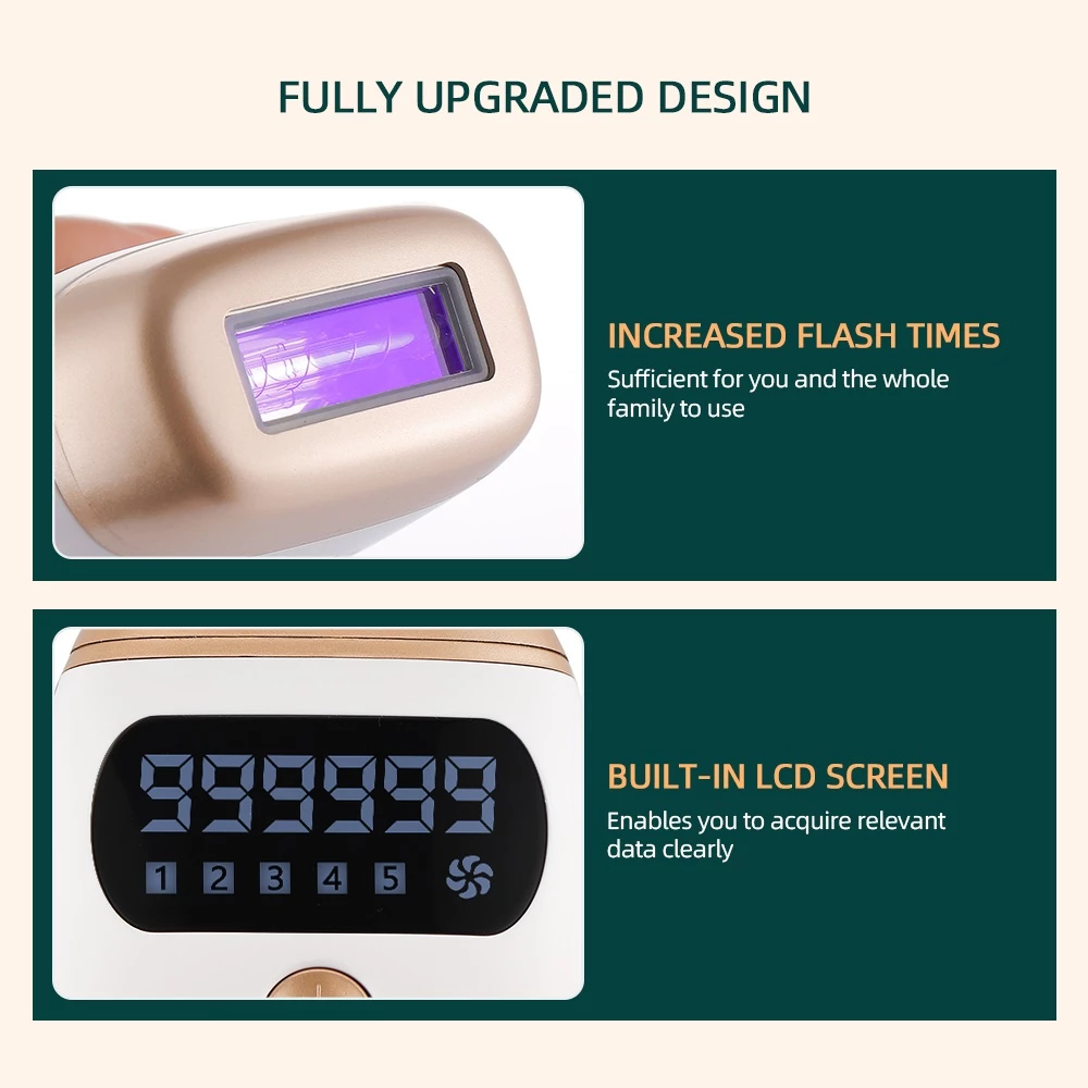 Lamp for hair removal with longer life and durable use