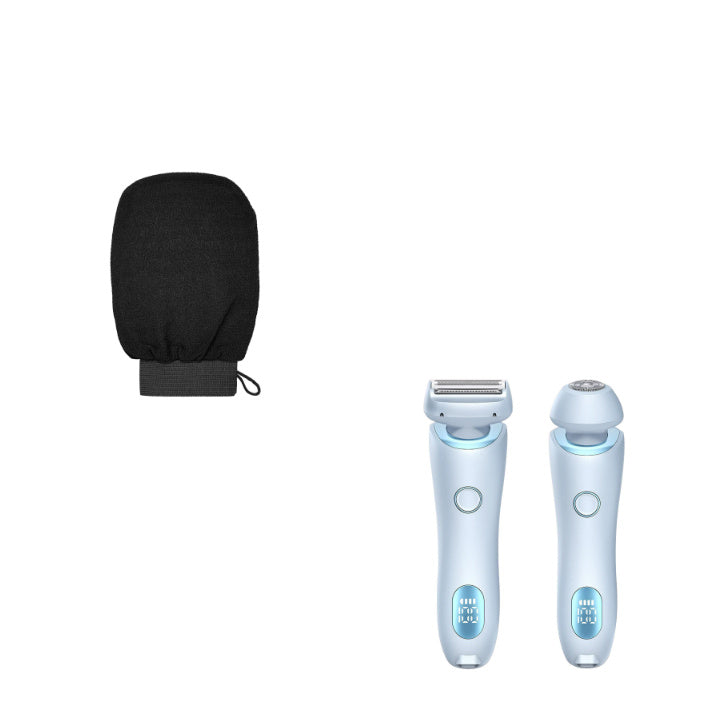 2 In 1 Hair Removal Epilator USB Rechargeable Trimmer Women Body Shaver & Hair Remover