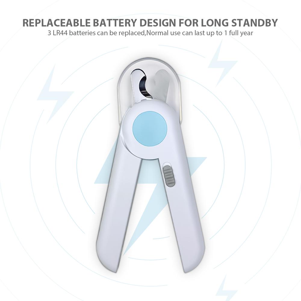 The bright LED lights make it easier to find bloodlines in cat or dog nails, which can greatly reduce the risk of over cutting nails