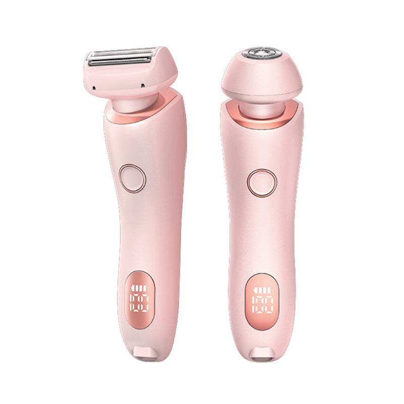 2 In 1 Hair Removal Epilator USB Rechargeable Trimmer Women Body Shaver & Hair Remover