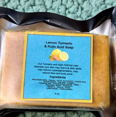 Turmeric Lemon Soap Handmade Cold Process