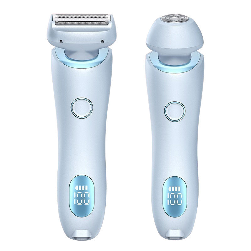 2 In 1 Hair Removal Epilator USB Rechargeable Trimmer Women Body Shaver & Hair Remover