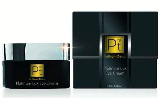 Platinum Lux Eye Cream is a rich, luxurious Retinol concentrated Eye Cream that transforms the most tired-looking under-eye-skin 